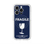 スリムプロテクションプレミアムケース with MagSafe［ FRAGILE - Navy ］