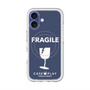 スリムプロテクションプレミアムケース with MagSafe［ FRAGILE - Navy ］