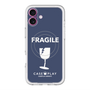 スリムプロテクションプレミアムケース with MagSafe［ FRAGILE - Navy ］