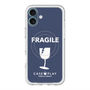 スリムプロテクションプレミアムケース with MagSafe［ FRAGILE - Navy ］