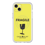 スリムプロテクションプレミアムケース with MagSafe［ FRAGILE - Yellow ］