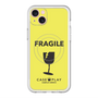 スリムプロテクションプレミアムケース with MagSafe［ FRAGILE - Yellow ］