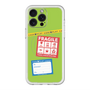スリムプロテクションプレミアムケース with MagSafe［ FRAGILE Stickers - Green ］