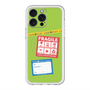 スリムプロテクションプレミアムケース with MagSafe［ FRAGILE Stickers - Green ］