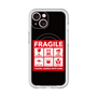 スリムプロテクションプレミアムケース with MagSafe［ FRAGILE Sticker - Black ］