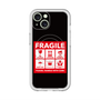 スリムプロテクションプレミアムケース with MagSafe［ FRAGILE Sticker - Black ］