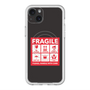 スリムプロテクションプレミアムケース with MagSafe［ FRAGILE Sticker - Black ］