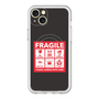 スリムプロテクションプレミアムケース with MagSafe［ FRAGILE Sticker - Black ］