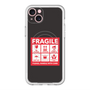 スリムプロテクションプレミアムケース with MagSafe［ FRAGILE Sticker - Black ］