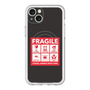スリムプロテクションプレミアムケース with MagSafe［ FRAGILE Sticker - Black ］
