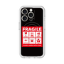 スリムプロテクションプレミアムケース with MagSafe［ FRAGILE Sticker - Black ］