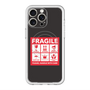 スリムプロテクションプレミアムケース with MagSafe［ FRAGILE Sticker - Black ］