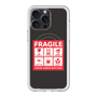 スリムプロテクションプレミアムケース with MagSafe［ FRAGILE Sticker - Black ］