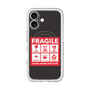 スリムプロテクションプレミアムケース with MagSafe［ FRAGILE Sticker - Black ］