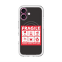 スリムプロテクションプレミアムケース with MagSafe［ FRAGILE Sticker - Black ］