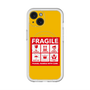 スリムプロテクションプレミアムケース with MagSafe［ FRAGILE Sticker - Yellow ］