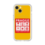 スリムプロテクションプレミアムケース with MagSafe［ FRAGILE Sticker - Yellow ］