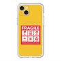 スリムプロテクションプレミアムケース with MagSafe［ FRAGILE Sticker - Yellow ］