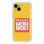 スリムプロテクションプレミアムケース with MagSafe［ FRAGILE Sticker - Yellow ］