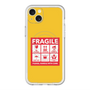スリムプロテクションプレミアムケース with MagSafe［ FRAGILE Sticker - Yellow ］