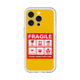 スリムプロテクションプレミアムケース with MagSafe［ FRAGILE Sticker - Yellow ］