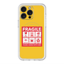 スリムプロテクションプレミアムケース with MagSafe［ FRAGILE Sticker - Yellow ］