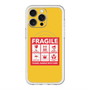 スリムプロテクションプレミアムケース with MagSafe［ FRAGILE Sticker - Yellow ］