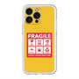 スリムプロテクションプレミアムケース with MagSafe［ FRAGILE Sticker - Yellow ］