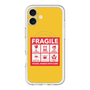 スリムプロテクションプレミアムケース with MagSafe［ FRAGILE Sticker - Yellow ］