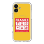 スリムプロテクションプレミアムケース with MagSafe［ FRAGILE Sticker - Yellow ］
