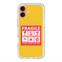スリムプロテクションプレミアムケース with MagSafe［ FRAGILE Sticker - Yellow ］