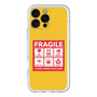 スリムプロテクションプレミアムケース with MagSafe［ FRAGILE Sticker - Yellow ］