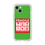 スリムプロテクションプレミアムケース with MagSafe［ FRAGILE Sticker - Green ］