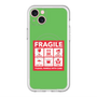 スリムプロテクションプレミアムケース with MagSafe［ FRAGILE Sticker - Green ］