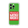 スリムプロテクションプレミアムケース with MagSafe［ FRAGILE Sticker - Green ］