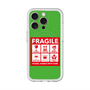 スリムプロテクションプレミアムケース with MagSafe［ FRAGILE Sticker - Green ］