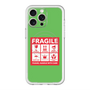 スリムプロテクションプレミアムケース with MagSafe［ FRAGILE Sticker - Green ］