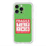 スリムプロテクションプレミアムケース with MagSafe［ FRAGILE Sticker - Green ］