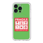 スリムプロテクションプレミアムケース with MagSafe［ FRAGILE Sticker - Green ］