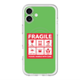 スリムプロテクションプレミアムケース with MagSafe［ FRAGILE Sticker - Green ］