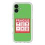 スリムプロテクションプレミアムケース with MagSafe［ FRAGILE Sticker - Green ］