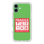 スリムプロテクションプレミアムケース with MagSafe［ FRAGILE Sticker - Green ］