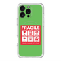 スリムプロテクションプレミアムケース with MagSafe［ FRAGILE Sticker - Green ］