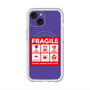 スリムプロテクションプレミアムケース with MagSafe［ FRAGILE Sticker - Purple ］