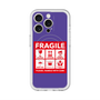 スリムプロテクションプレミアムケース with MagSafe［ FRAGILE Sticker - Purple ］