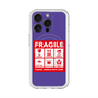 スリムプロテクションプレミアムケース with MagSafe［ FRAGILE Sticker - Purple ］