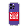 スリムプロテクションプレミアムケース with MagSafe［ FRAGILE Sticker - Purple ］