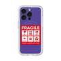 スリムプロテクションプレミアムケース with MagSafe［ FRAGILE Sticker - Purple ］