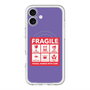 スリムプロテクションプレミアムケース with MagSafe［ FRAGILE Sticker - Purple ］