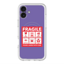 スリムプロテクションプレミアムケース with MagSafe［ FRAGILE Sticker - Purple ］